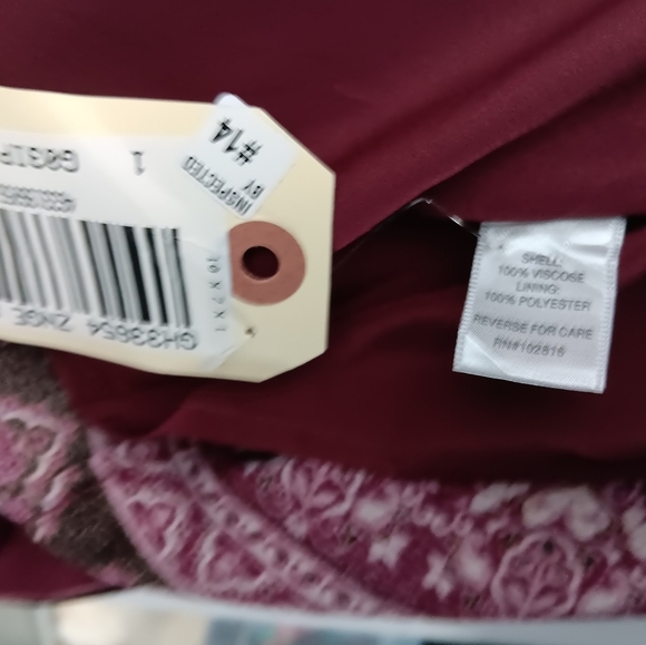 Garnet Hill 3/4 sleeve lined midi Dress. NWOT. Size 8 - Picture 7 of 10